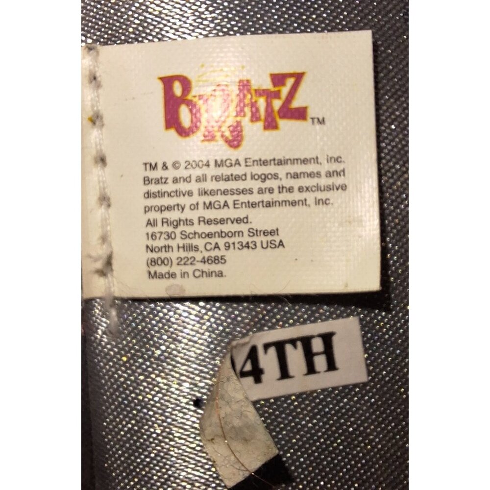 Bratz faux pocket blue jean glittery carrying travel case clothing organizer - Picture 11 of 13